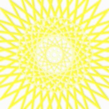 Mary Clanahan - Spirograph Art Yellow Star Mary Clanahan - Spirograph Art Yellow Star