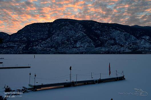 Guy Hoffman - Sunset Over Frozen Skaha Lake 02-07-2014 Guy Hoffman - Sunset Over Frozen Skaha Lake 02-07-2014