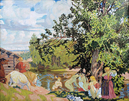 Boris Kustodiev - The Bath Boris Kustodiev - The Bath