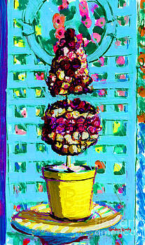 Candace Lovely - Topiary of Dried Roses Candace Lovely - Topiary of Dried Roses