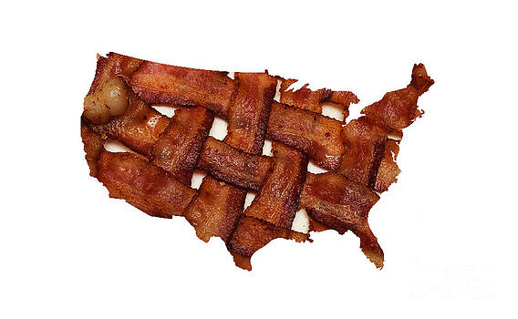 Andee Design - US Bacon Weave Map Andee Design - US Bacon Weave Map