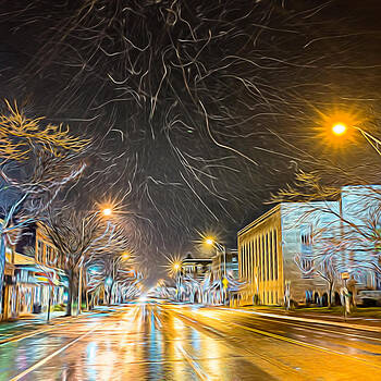 Chris Bordeleau - Village Winter Dream - Square Chris Bordeleau - Village Winter Dream - Square