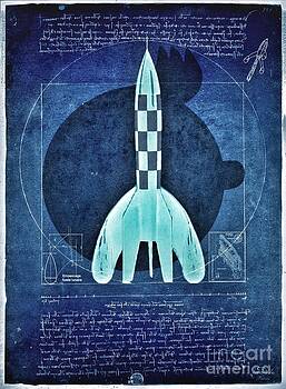 HELGE - Vitruvian Tintin in space HELGE - Vitruvian Tintin in space