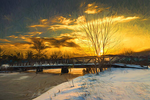 Chris Bordeleau - Winter sunrise - Artistic Chris Bordeleau - Winter sunrise - Artistic