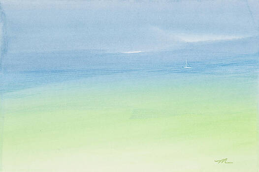 Michelle Constantine - Alone in the Midst of Abundance Watercolor Painting Michelle Constantine - Alone in the Midst of Abundance Watercolor Painting