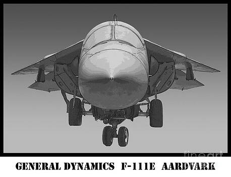 Tim Mulina - F-111E Aardvark Drawing Tim Mulina - F-111E Aardvark Drawing