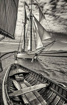 Fred LeBlanc - Schooner Mary Day alongside Fred LeBlanc - Schooner Mary Day alongside