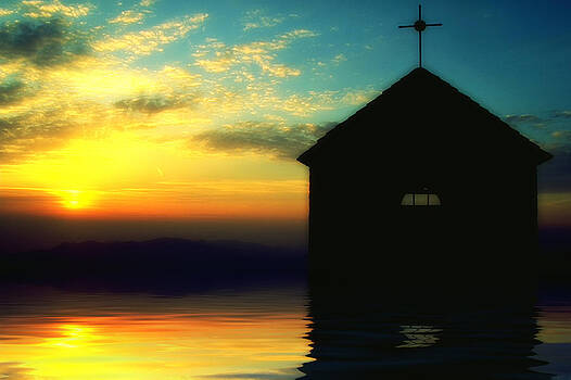 Enrico Pelos - Sunset on the chapel mount - Tramonto sulla cappelletta montana Enrico Pelos - Sunset on the chapel mount - Tramonto sulla cappelletta montana