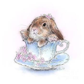 Laurie Musser - Bunny in Teacup Laurie Musser - Bunny in Teacup
