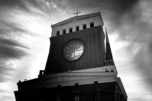 Colin Cuthbert - Church and Clock in Black and White Colin Cuthbert - Church and Clock in Black and White