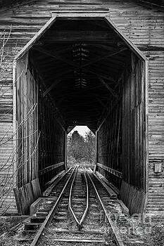 Edward Fielding - Fisher Covered Railroad Bridge Black and White Edward Fielding - Fisher Covered Railroad Bridge Black and White