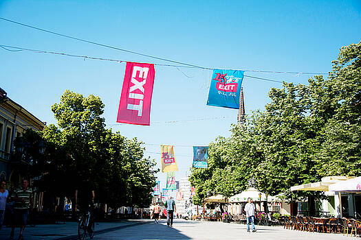 Newnow Photography By Vera Cepic - Flags of EXIT festival 2015 in city center of Novi Sad Newnow Photography By Vera Cepic - Flags of EXIT festival 2015 in city center of Novi Sad