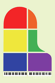 Benjamin Harte - multi coloured piano Benjamin Harte - multi coloured piano