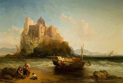 Webb James - The Castle Of Ischia 1866 Webb James - The Castle Of Ischia 1866
