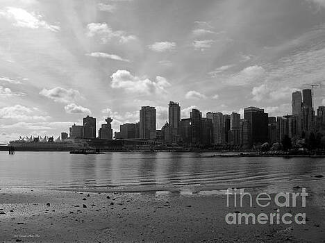 Connie Fox - Vancouver Skyline 2015 at Stanley Park II BW Connie Fox - Vancouver Skyline 2015 at Stanley Park II BW