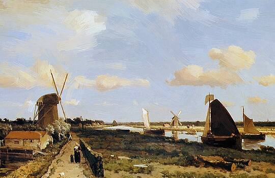 Weissenbruch Johan Hendrik - View At Geestbrug Weissenbruch Johan Hendrik - View At Geestbrug