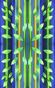Irina Sztukowski - Abstract Trees And Leaves Pattern In Watercolor Irina Sztukowski - Abstract Trees And Leaves Pattern In Watercolor