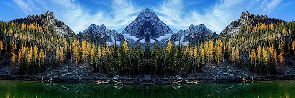 Pelo Blanco Photo - Little Colchuck Lake Reflection Pelo Blanco Photo - Little Colchuck Lake Reflection