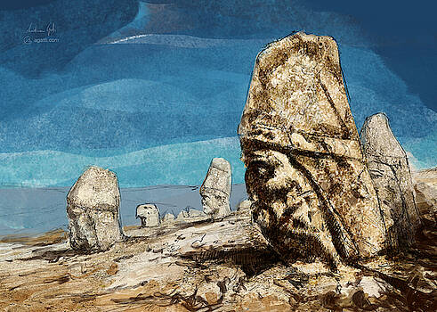 Andrea Gatti - Nemrut painting Andrea Gatti - Nemrut painting