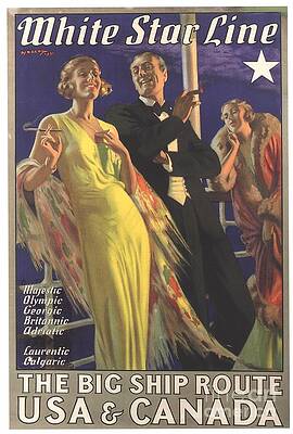 Wall Art - Drawing -  1931 1930s Usa Holidays Nautical by The Advertising Archives