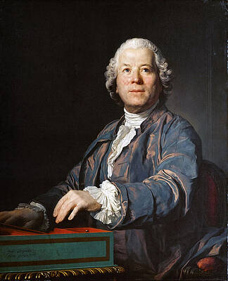  Portrait of Christoph Willibald Gluck Print by Joseph Duplessis