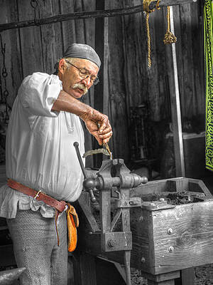 Steampunk Blacksmith Armorer Working Iron V2 by John Straton Steampunk Blacksmith Armorer Working Iron V2 by John Straton