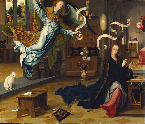  The Annunciation Print by Jan de Beer