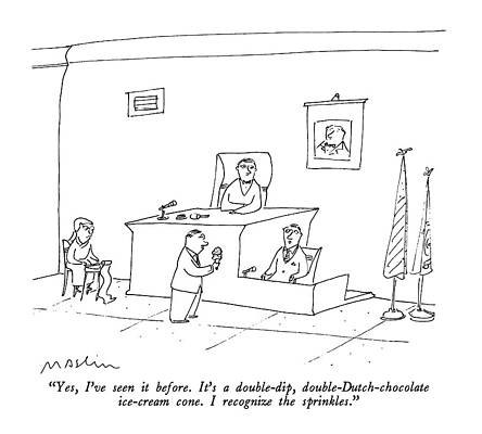 Wall Art - Drawing -  Yes, I've Seen It Before.  It's A Double-dip by Michael Maslin