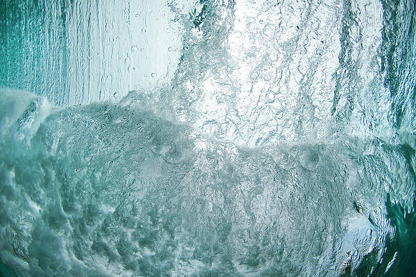 Wall Art - Photograph - A Wave Is Seen Breaking From Underwater #1 by Logan Mock-Bunting