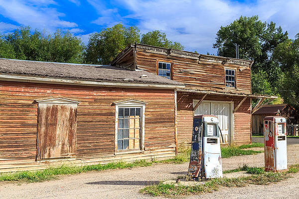 Wall Art featuring the photograph Abandoned Mining Buildings #1 by Sue Leonard