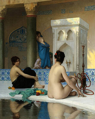 After the Bath Print by Jean-Leon Gerome
