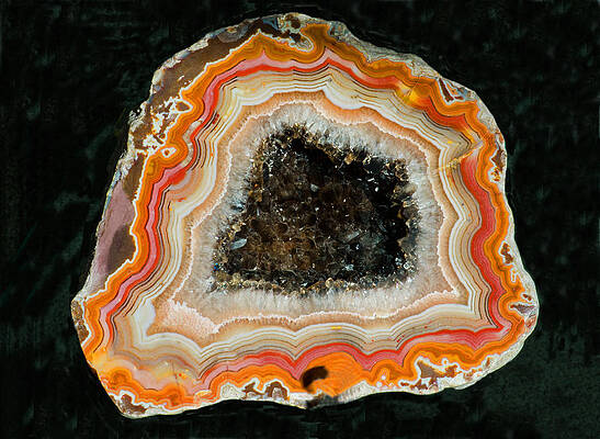 Wall Art - Photograph - Agate Geode #1 by Millard H. Sharp