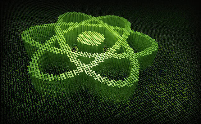 Wall Art - Photograph - Atom Symbol In Three Dimensional Binary #1 by Ikon Images