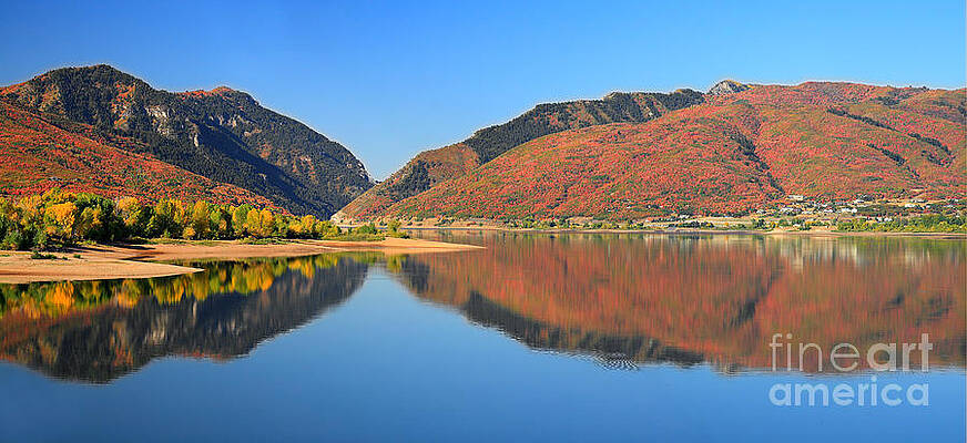 Wall Art - Photograph - Autumn Valley Reflection Pano #2 by Bill Singleton