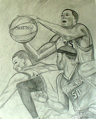 Basketball Player 2 by Darlene Ricks- Parker