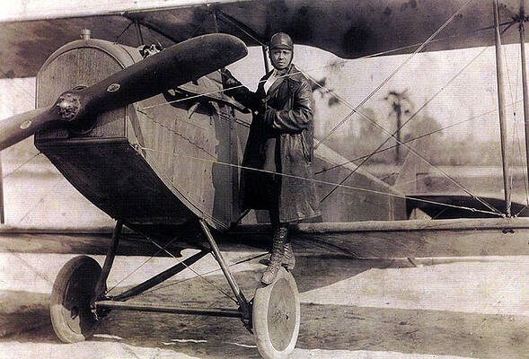 Wall Art - Photograph - Bessie Coleman, American Aviator #3 by Science Source