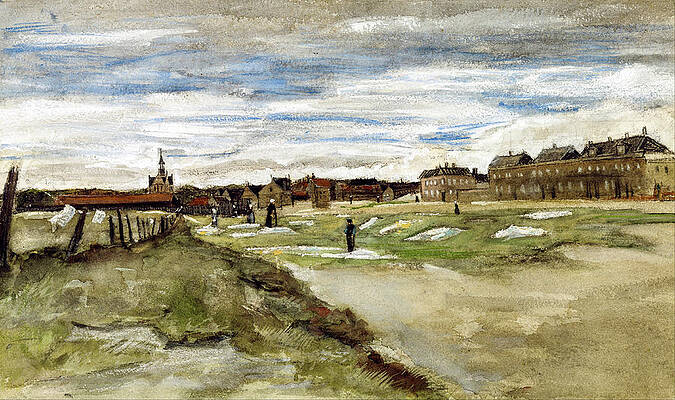 Bleaching Ground at Scheveningen Print by Vincent van Gogh