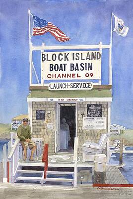 Block Island Boat Basin by Sharon Lehman Block Island Boat Basin by Sharon Lehman