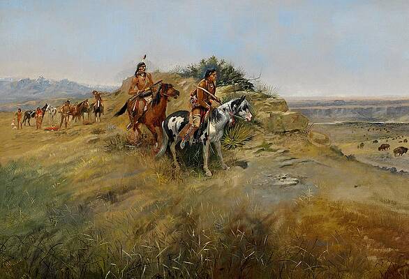 Cowboys And Indians Paintings for Sale - Fine Art America