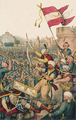 Wall Art - Photograph - Byzantine-ottoman Wars, Constantinople #1 by Science Source
