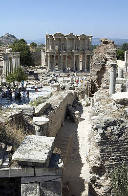 Wall Art - Photograph - Celsus Library From Baths, Ephesus #1 by Theodore Clutter