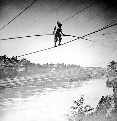 Wall Art - Photograph - Charles Blondin, French Daredevil #1 by Science Source