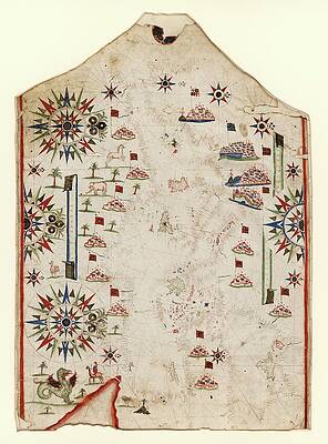 Wall Art - Photograph - Chart Of The Mediterranean Sea #1 by Science Photo Library