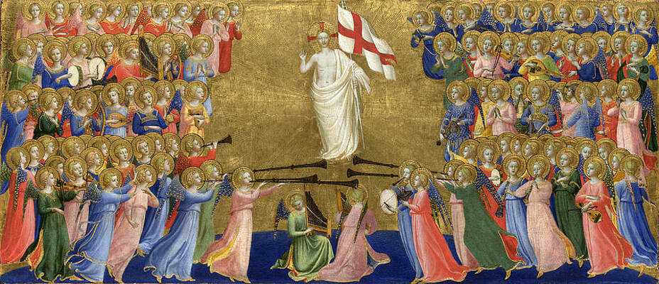 Christ Glorified in the Court of Heaven Print by Fra Angelico