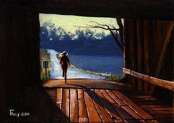 Covered Bridge by Robert Tracy Covered Bridge by Robert Tracy