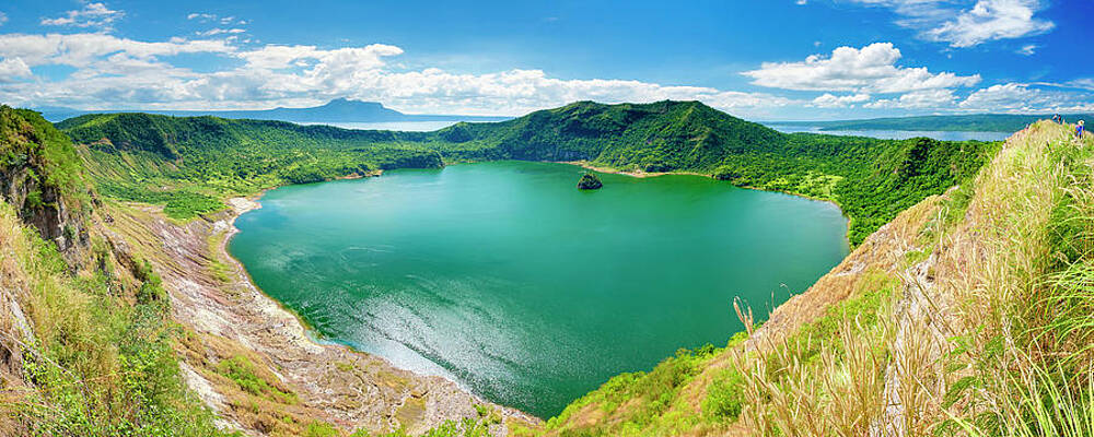 Wall Art - Photograph - Crater Lake Of Taal Volcano On Taal #1 by Jason Langley