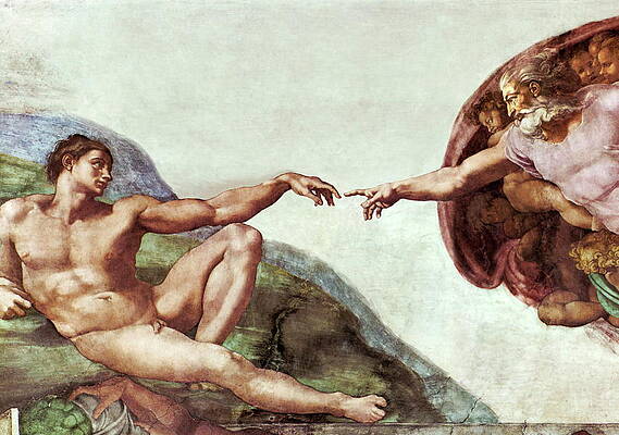 Wall Art - Photograph - Creation Of Adam #1 by Science Photo Library