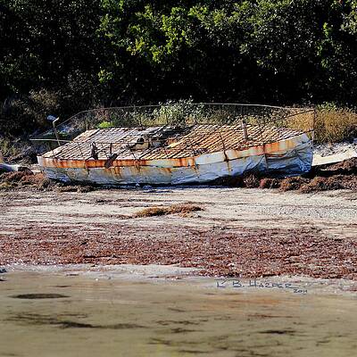 Wall Art - Photograph - Cuban Chug Beached #1 by R B Harper