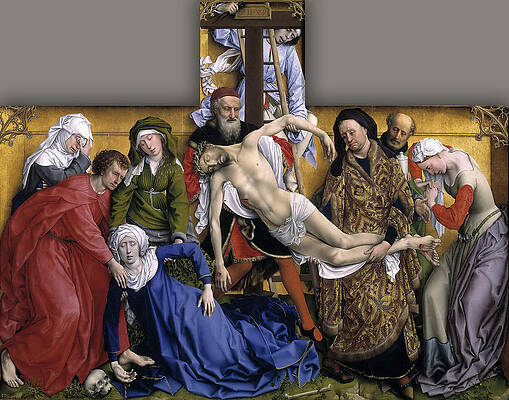 Descent from the Cross Print by Rogier van der Weyden Descent from the Cross Print by Rogier van der Weyden