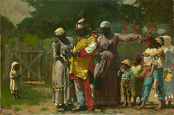 Dressing for the Carnival Print by Winslow Homer